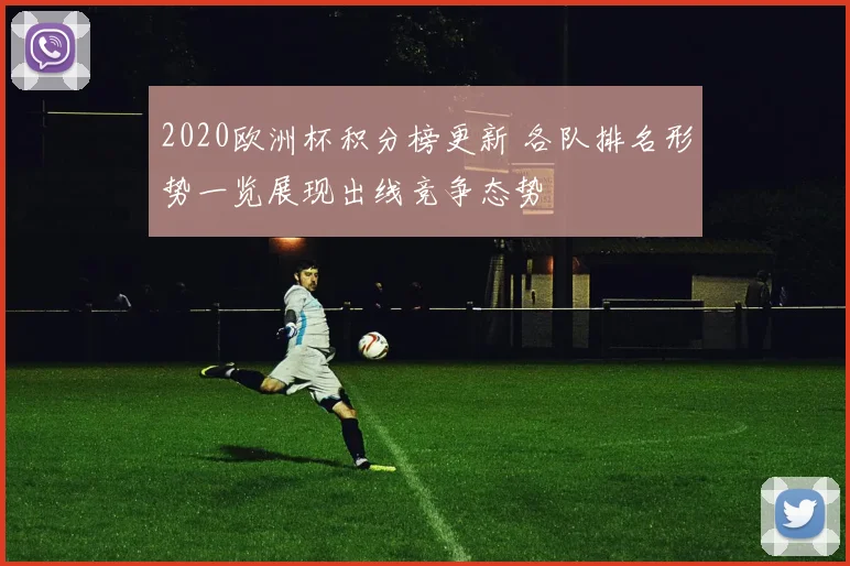 2020欧洲杯积分榜更新 各队排名形势一览展现出线竞争态势